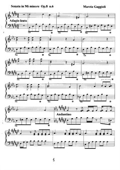 Sonata No.6 in Mi Minore