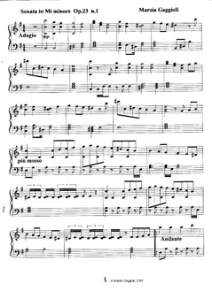 Sonata No.1 in Mi Minore