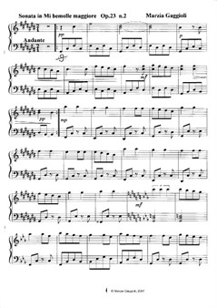 Sonata No.2 in Mi Bemolle Maggiore