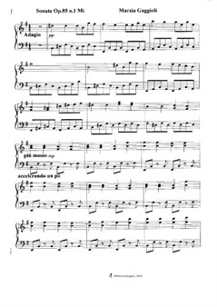 Sonata No.1 in Mi Maggiore